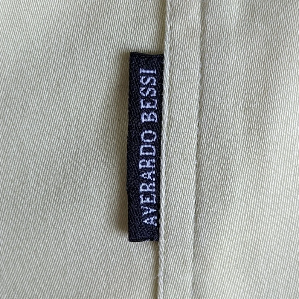 𝅺AVERARDO Bessi High Rise Yellow Pants 8 Luxury Preppy Tennis Prep Straight Leg - Picture 7 of 14